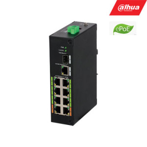 DAHUA ePoE slēdzis 100Mbps 8 porti + 1G uplink