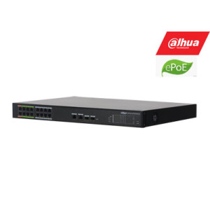 DAHUA ePoE slēdzis 100Mbps 16+2G uplink