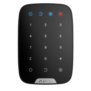 AJAX KeyPad Plus bezvadu taustiņu klaviatūra (melna)