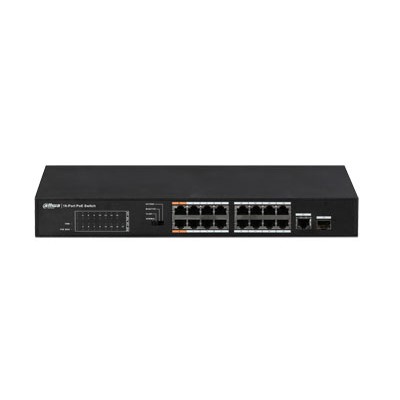 PoE switch 100Mbps 16portu+1G uplink