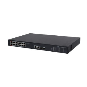 DAHUA PoE slēdzis 1000Mbps 16+2G uplink