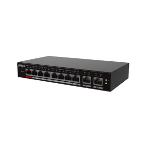 DAHUA PoE slēdzis 100Mbps 8portu+2G uplink S4100-8ET2GT-96-C