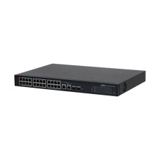 DAHUA PoE slēdzis 100Mbps 24 porti + 2G uplink S4101-24ET2GF-360-C