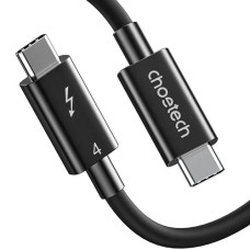 Kabelis CHOETECH Thunderbolt 4, USB-C uz USB-C, 40Gbps, 100W, 20V/5A, 8K/60Hz, 0.8m