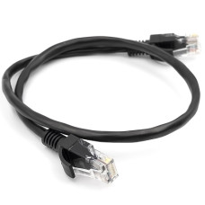 Патч-корд Cat5E UTP, 0.5m, чёрный