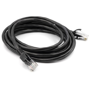 Kabelis Cat5E UTP, 3m, melns