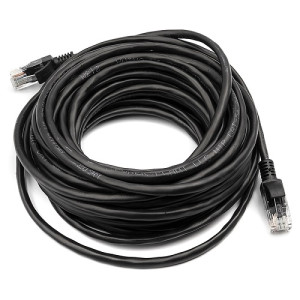 Kabelis Cat5E UTP, 10m, melns