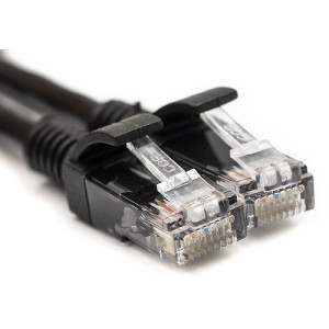 Kabelis Cat5E UTP, 25m, melns