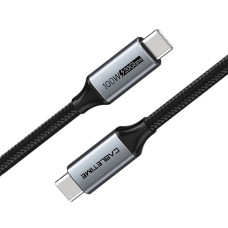 Premium USB3.1 kabelis, USB-C - USB-C, 20Gbps, 100W, 20V/5A, 4K/60Hz, 2m