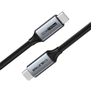 Premium USB3.1 kabelis, USB-C - USB-C, 20Gbps, 100W, 20V/5A, 4K/60Hz, 2m