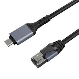 Adaptera kabelis CAT6 UTP, USB Type-C uz RJ45, 1m