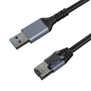 Adaptera kabelis CAT6 UTP, USB3.0 Type-A uz RJ45, 7.5m