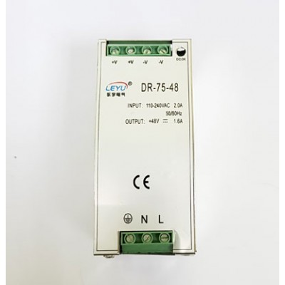 Power supply 48V, 1,6A, 75W din rail