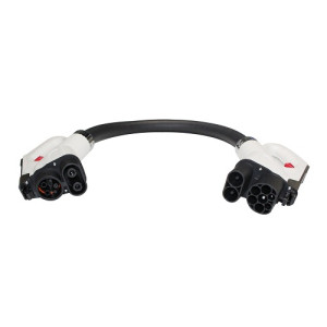 Elektromobiļa adapters CCS 1 (Female) - CCS 2 (Male)