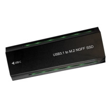M.2 PCIe NGFF/NVMe SSD korpuss USB3.2, 20Gbps, RGB