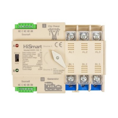 Automatic Transfer Switch HiSmart W2R-3P 220V 100A