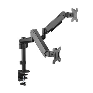 Dualā 17”-32” monitoru atsperu palīdzības rokas stiprinājums