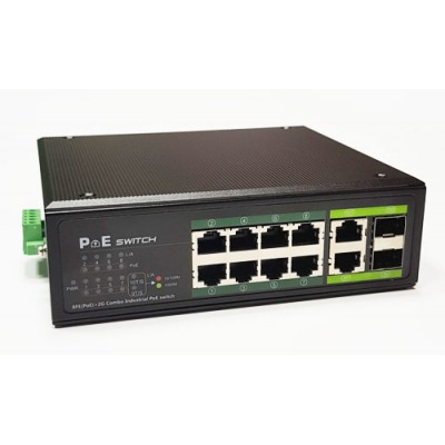 PoE коммутатор 8ch 100Mbps+2G uplink 2 SFP