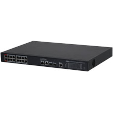 DAHUA PoE slēdzis 100Mbps 16+2G uplink S4220-16GT-190