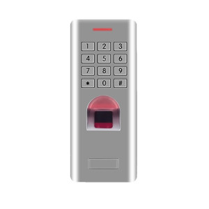 Biometriskā piekļuves kontrole ar pirkstu nospiedumu lasītāju un tastatūru