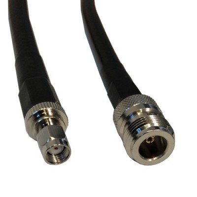 Cable LMR-400, 5m, N-female to RP-SMA-male