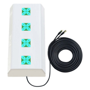 5G / LTE / CBRS 2x2MIMO antena, 1,7–3,8 GHz, 2x 14 dBi