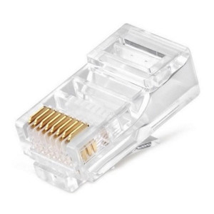 RJ45 modulārā kontaktdakša UTP CAT6, 100 gab.