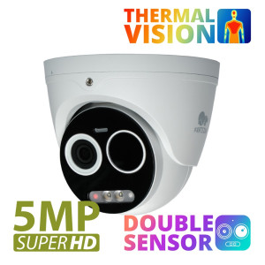 PARTIZAN 5.0MP IP kamera IPD-5SP-IR termiskā SH