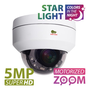 PARTIZAN 5.0MP IP varifokālā kamera IPD-VF5MP-IR PTZ Starlight