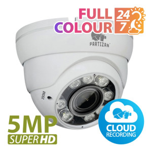 PARTIZAN 5.0MP IP varifokālā kamera IPD-VF5MP-IR pilnkrāsu 3.0 mākonis
